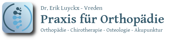 logo mit schriftzug praxis für orthopädie dr. erik luyckx